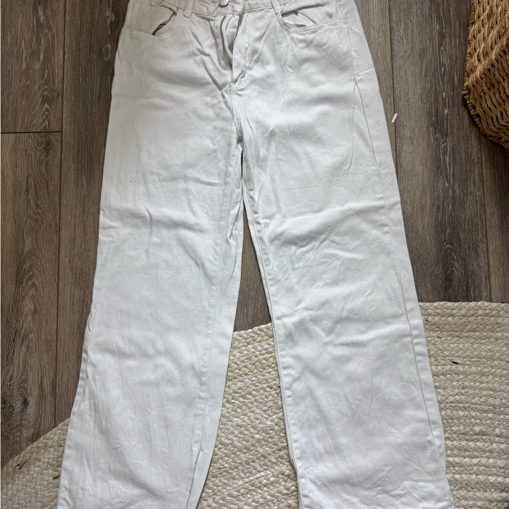 SHEIN Women's White Jeans